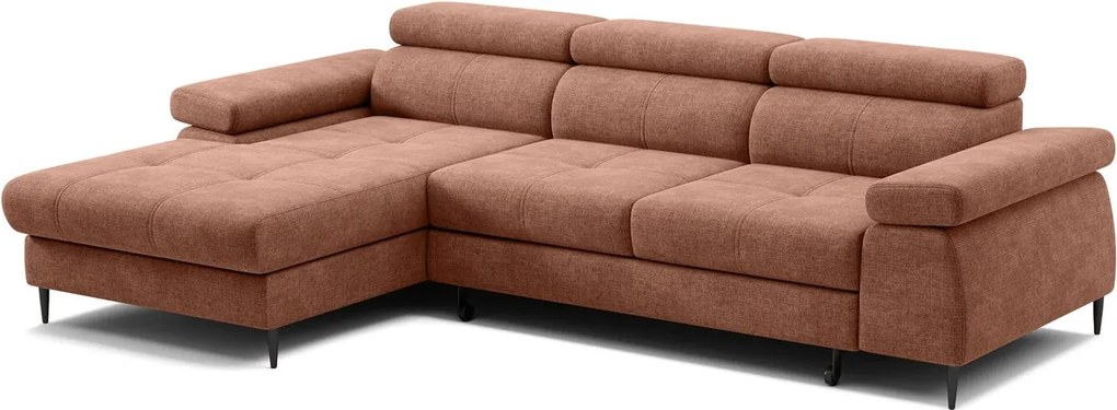 Colțar lemn masiv Cordoba I extensibil, 282 × 175 × 76 cm - Stânga