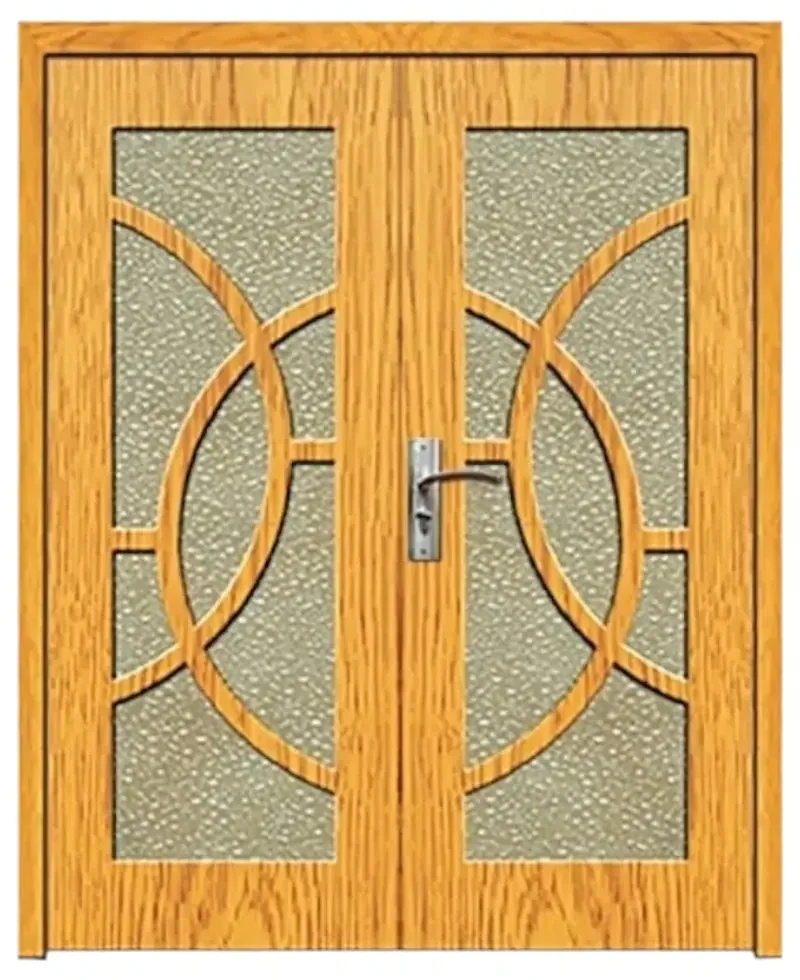 Usa Dubla de Interior din MDF Novo Doors ND220, Geam Sablat, Cadru din Lemn Masiv, KIT COMPLET, Toc , Manere si balamale incluse (Culoare: Alb,