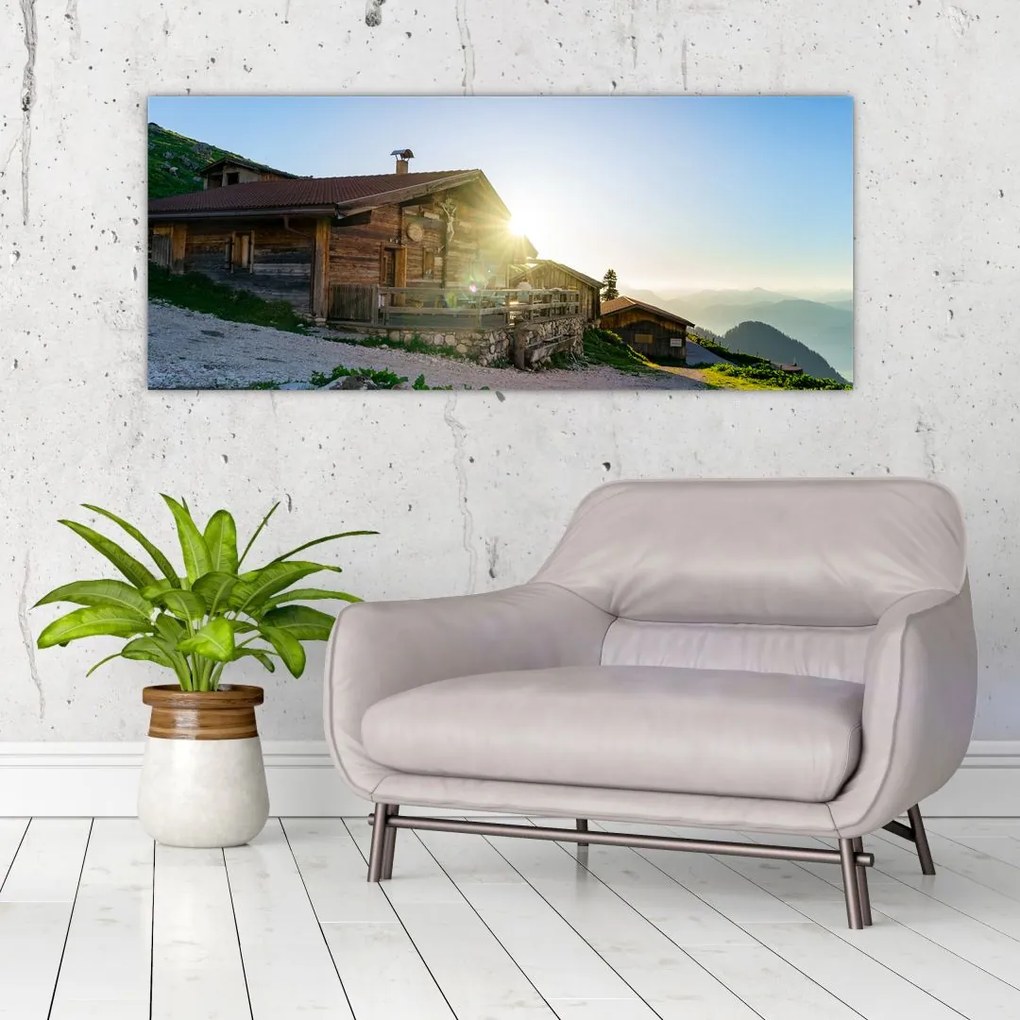 Tablou - Dimineața în Alpi Tirol (120x50 cm)