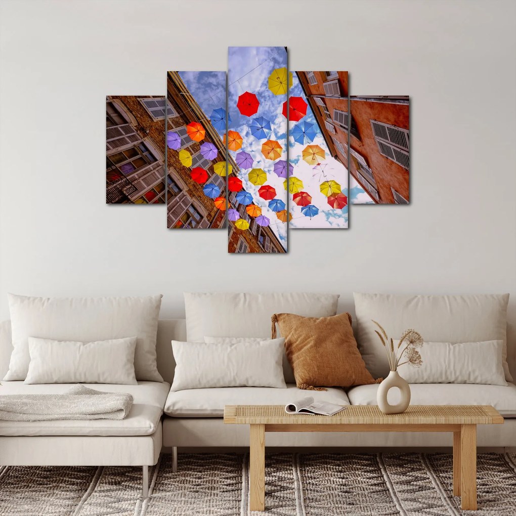 Tablou - Umbrele colorate (150x105 cm)