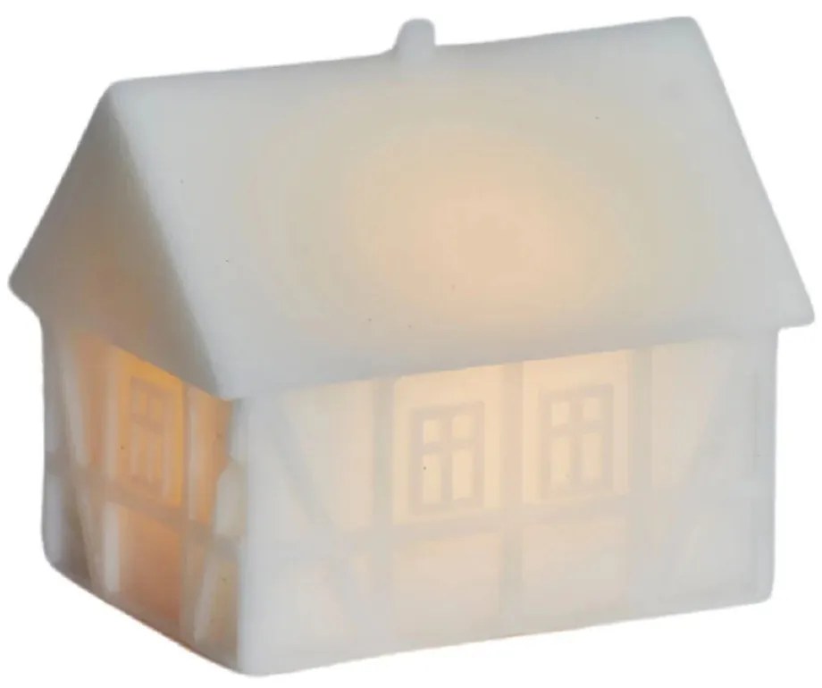 Decorațiune luminoasă albă cu baterii Copenhagen Half-Timbered House – Sirius
