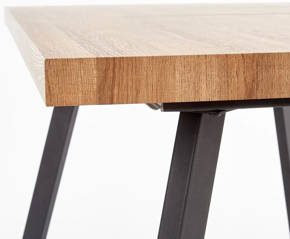 Masa de bucaterie Berlin 160 cm, miere de nuc / negru