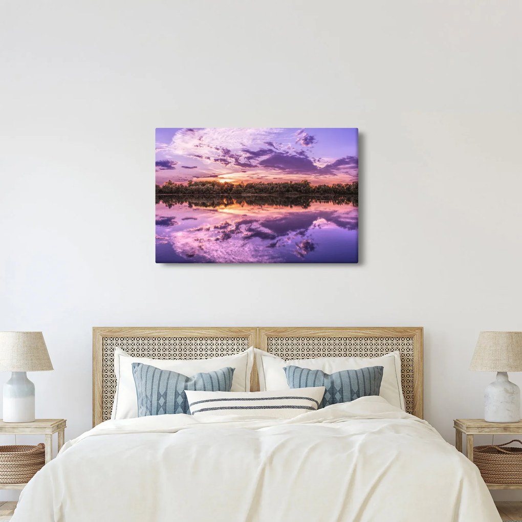 Tablou cu cerul violet (90x60 cm)