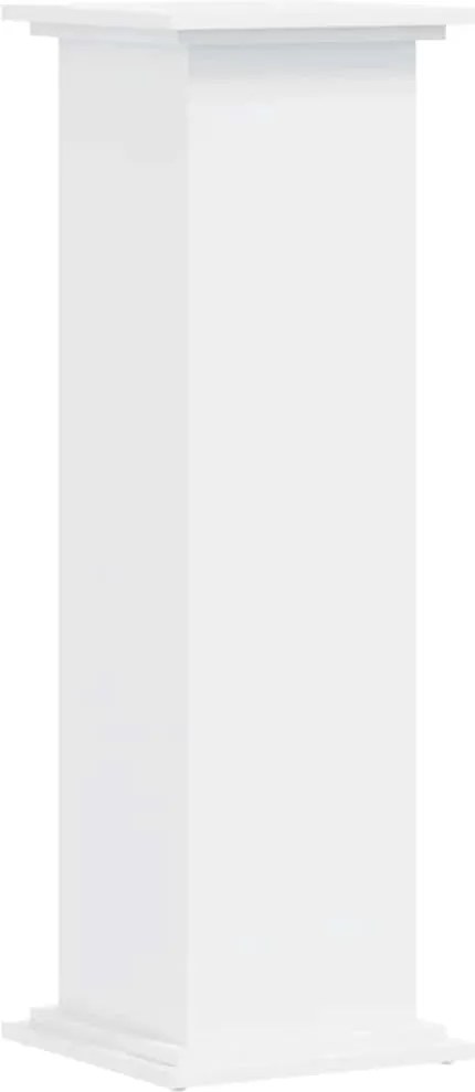 vidaXL Suport de plante, alb, 33x33x100 cm, lemn prelucrat