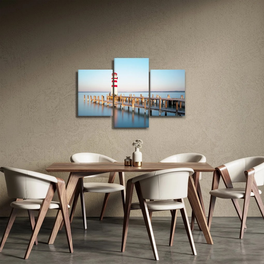 Tablou cu far la răsărit de soare (90x60 cm)