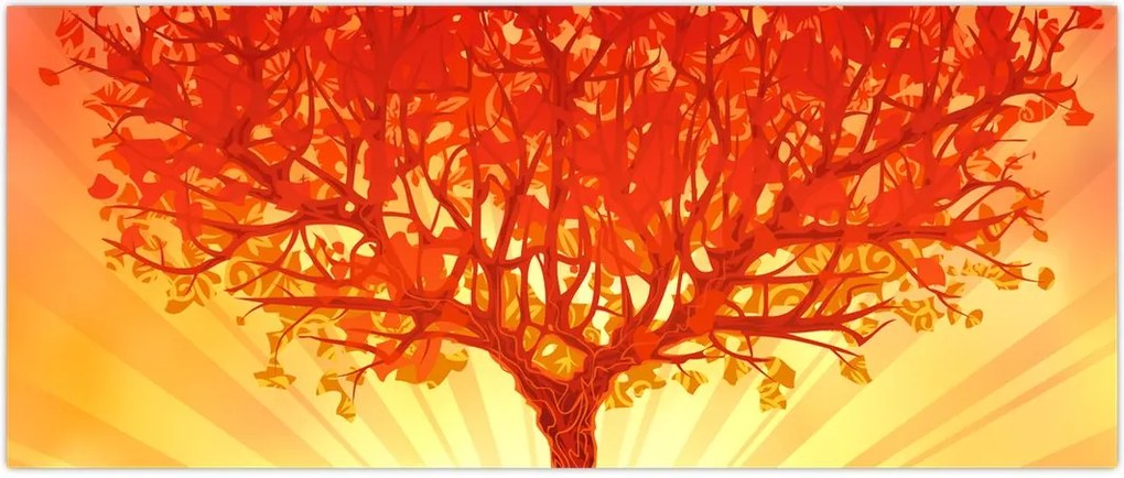 Tablou - Copac în lumina soarelui (120x50 cm)