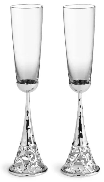 Set pahare pentru miri Hearts