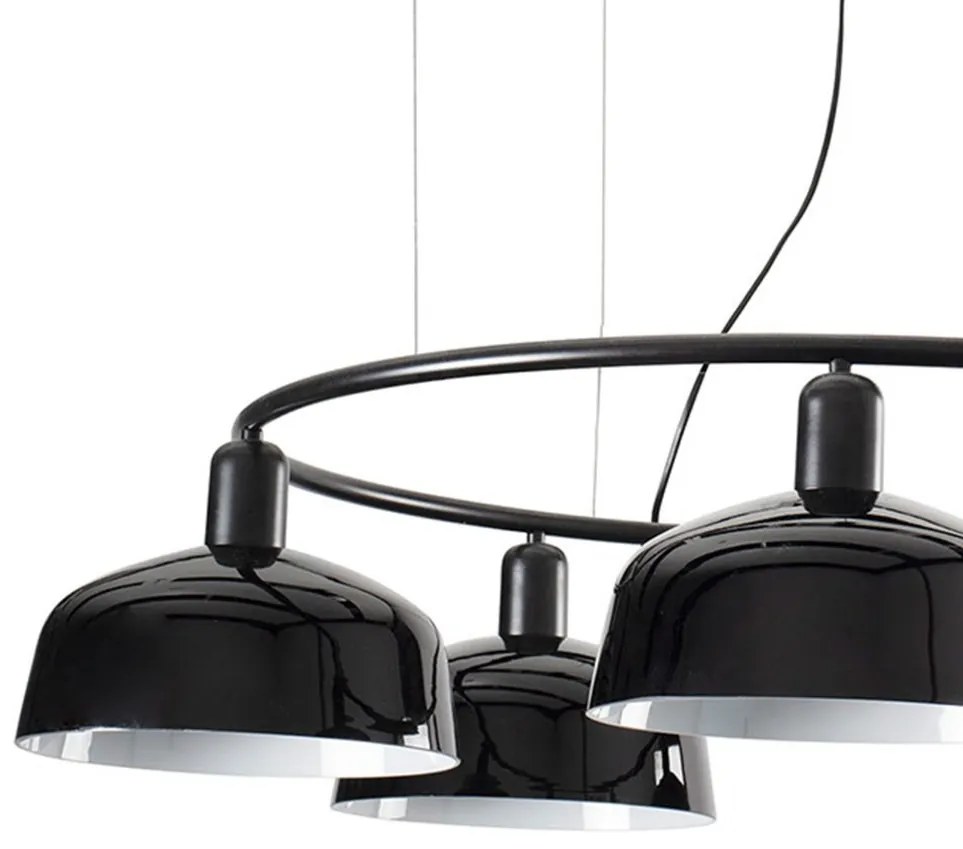 Lustra suspendata design modern TATAWIN M negru