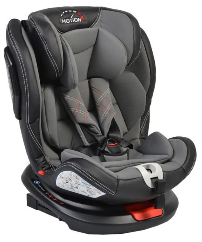 Scaun Auto Pentru Copii cu Isofix NOVOKIDS™ Motion PLUS, Rotire 360°, 0-36 kg, 4 pozitii inclinare, Omologare R-129 i-Size, Transformabil scoica