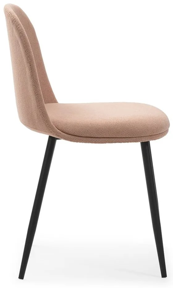 Scaune de dining roz-deschis 4 buc. Malila – Marckeric