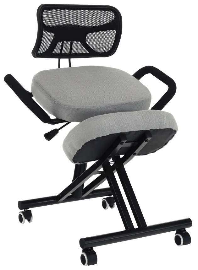 Fotoliu de birou ergonomic Rusu (gri maro). 1016070