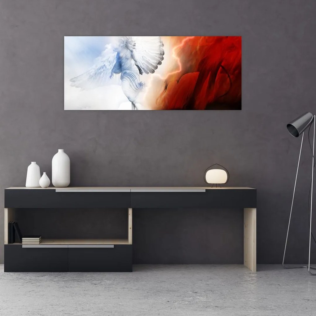 Tablou - Binele și răul (120x50 cm)