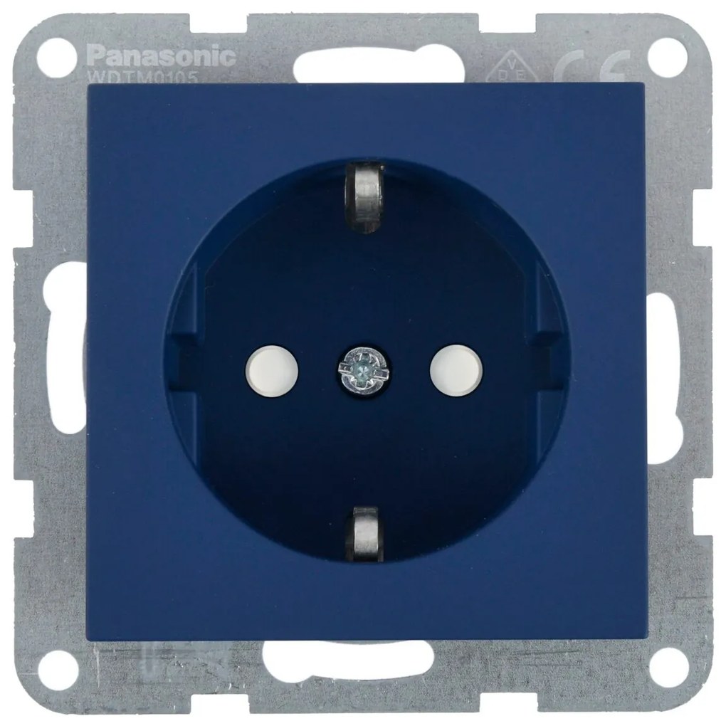 Priza simpla cu impamantare, protectie copii, 16A, IP20, Ocean, Panasonic Karre Plus 55 Soft Touch