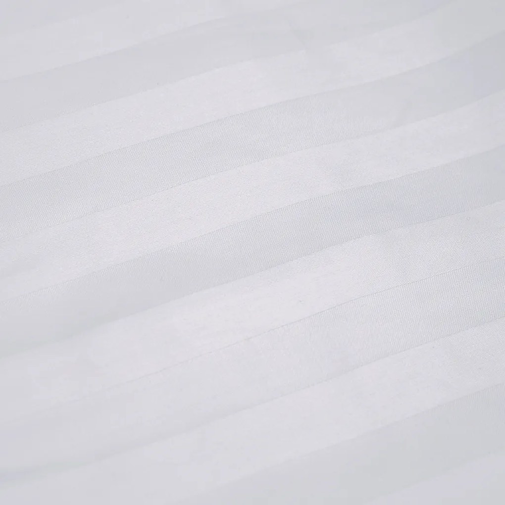 Lenjerie de pat ATLAS GRADL alb - dunga de 1 cm ATIPICă