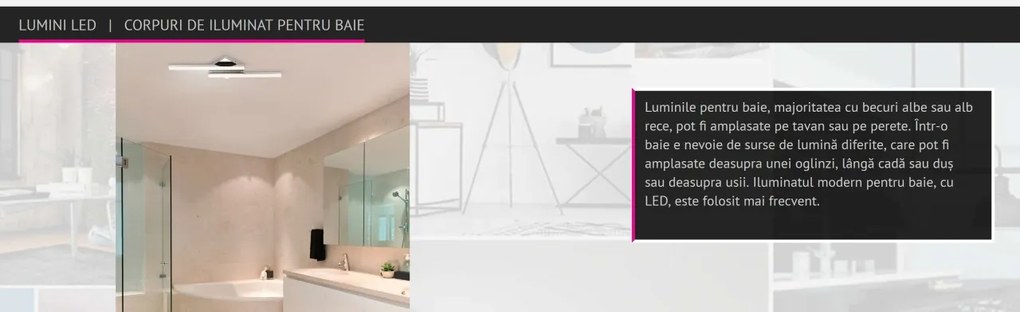 Plafoniera LED moderna pentru baie IP44 Antonia 5895 RX