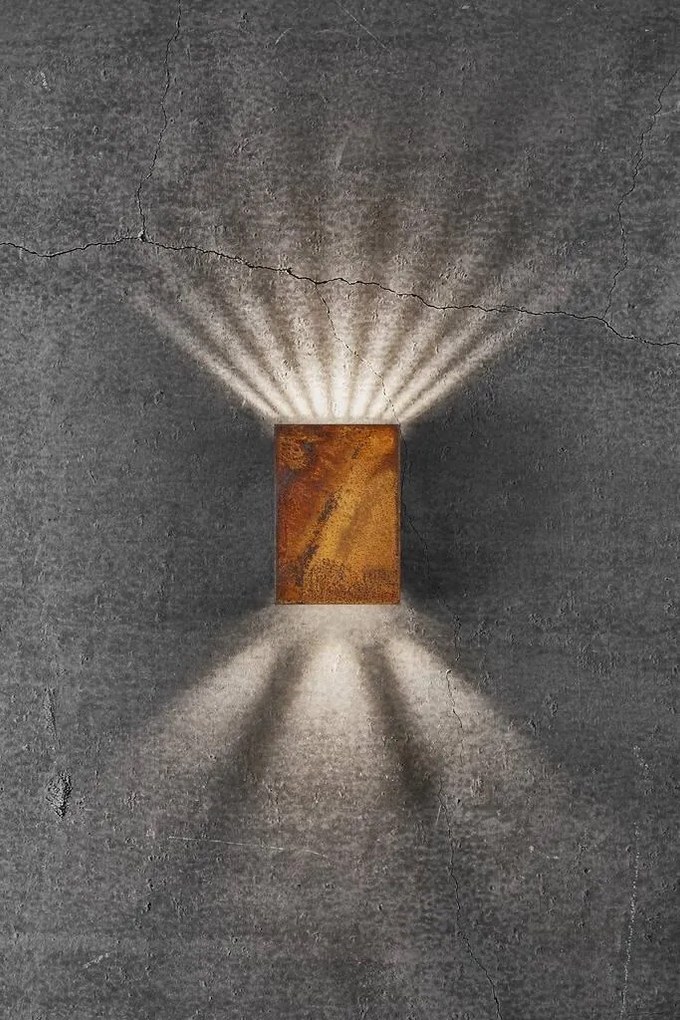 Aplica LED exterior cu iluminat up/down IP54 Fold 10 corten 2019041038 NL