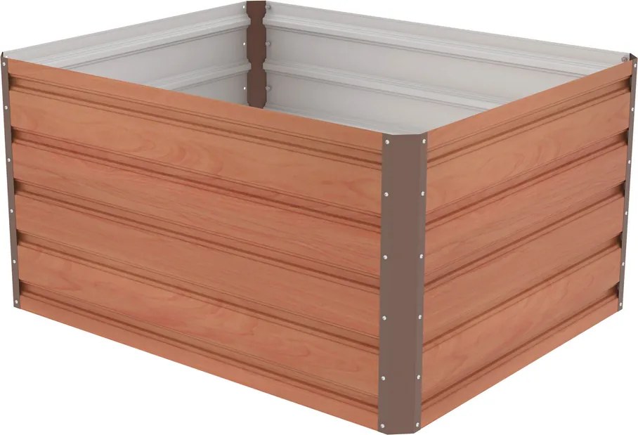 Paturi înălțate G21 Daisy 100 x 80 x 52 cm, dintablă, maro