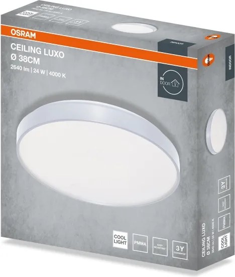 Osram - Plafonieră LED CEILING LUXO LED/24W/230V Ø 38 cm argintie