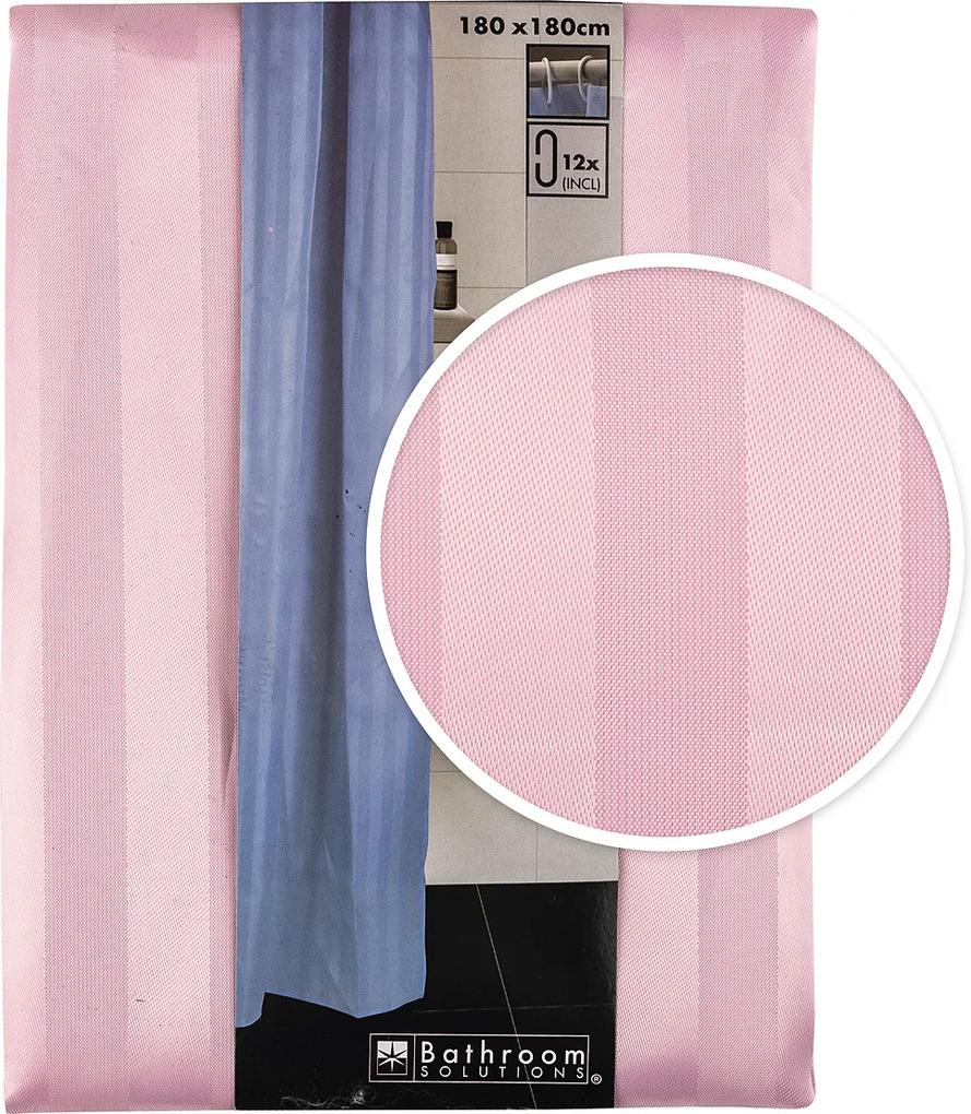 Draperie de duș Koopman Leona, roz, 180 x 180 cm