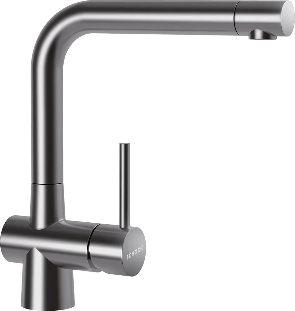 Baterie bucatarie Schock Laios Inox Periat, cartus ceramic