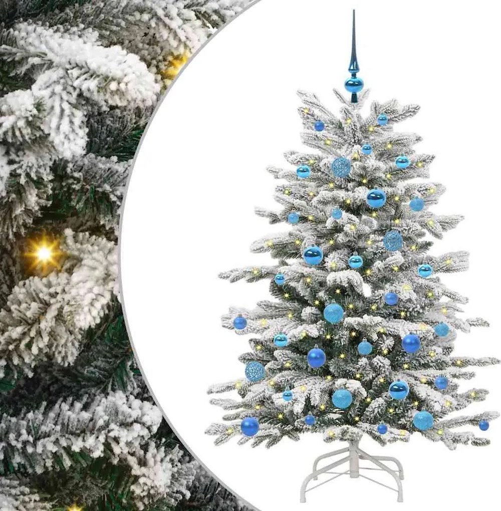 vidaXL Brad de Crăciun artificial cu ramuri articulare Alb 150 cm