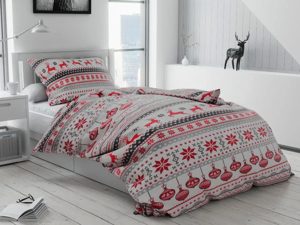 Lenjerie de pat bumbac Let it snow