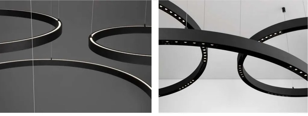 Sistem circular sina magnetica cu iluminat in partea superioara Halo 150cm