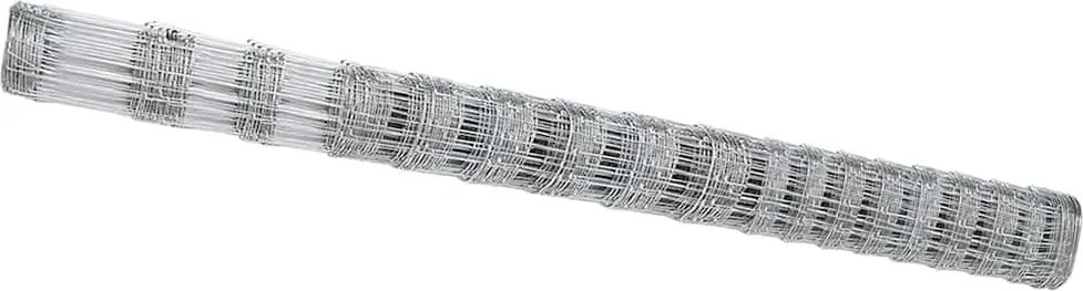 vidaXL Gard pentru câmp Argintiu 50 x 1,5 m Oțel galvanizat