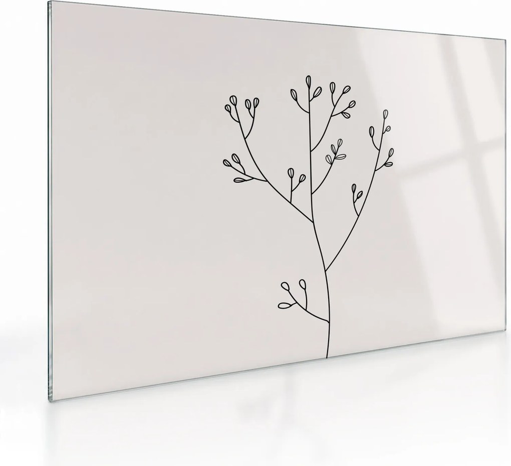 Tablou pe sticlă - Floare de pajiște N⁰3 (70x50 cm)