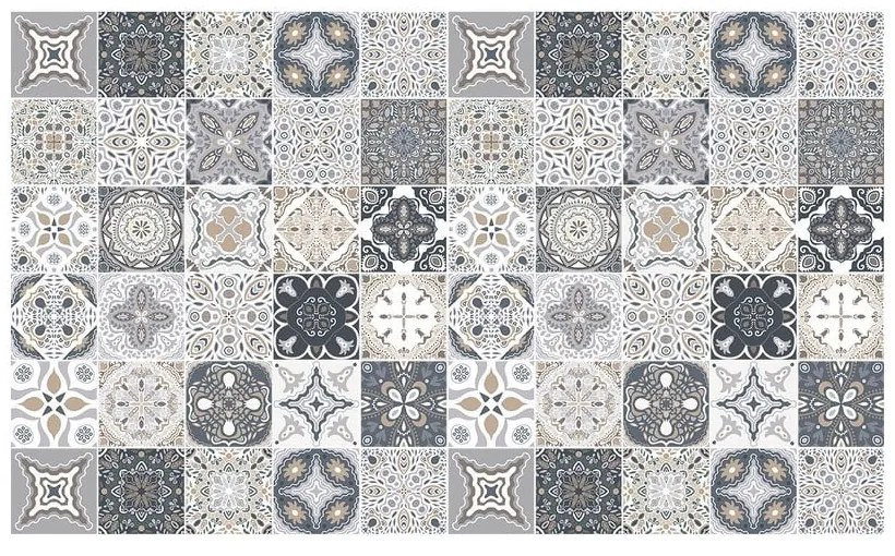 Set 60 autocolante perete Ambiance Fernando, 15 x 15 cm