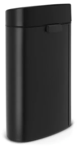 Cos de gunoi Brabantia Touch Bin New 649733, 40 L, Inchidere silentioasa si lina, Spate plat, Negru