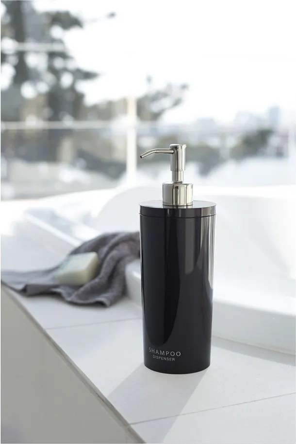 Dozator de săpun lichid negru din plastic 500 ml Round – YAMAZAKI