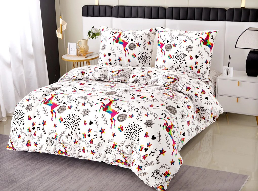 Lenjerie de pat alba microplus WINAR Dimensiune lenjerie de pat: 70 x 80 cm | 140 x 200 cm
