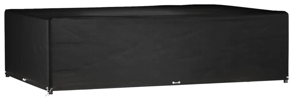 vidaXL Husă pentru mobilier grădină, 16 ocheți, 325x205x90 cm, pătrat