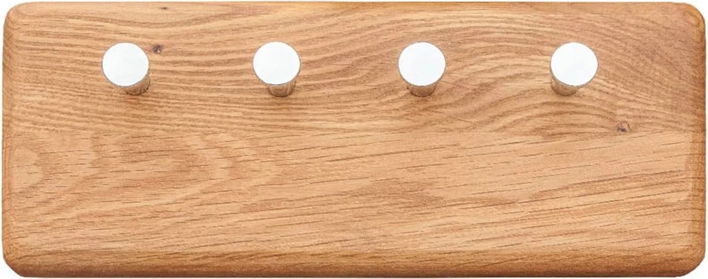 Cuier stejar masiv mic pentru chei Dotti, 5 × 10 × 25 cm