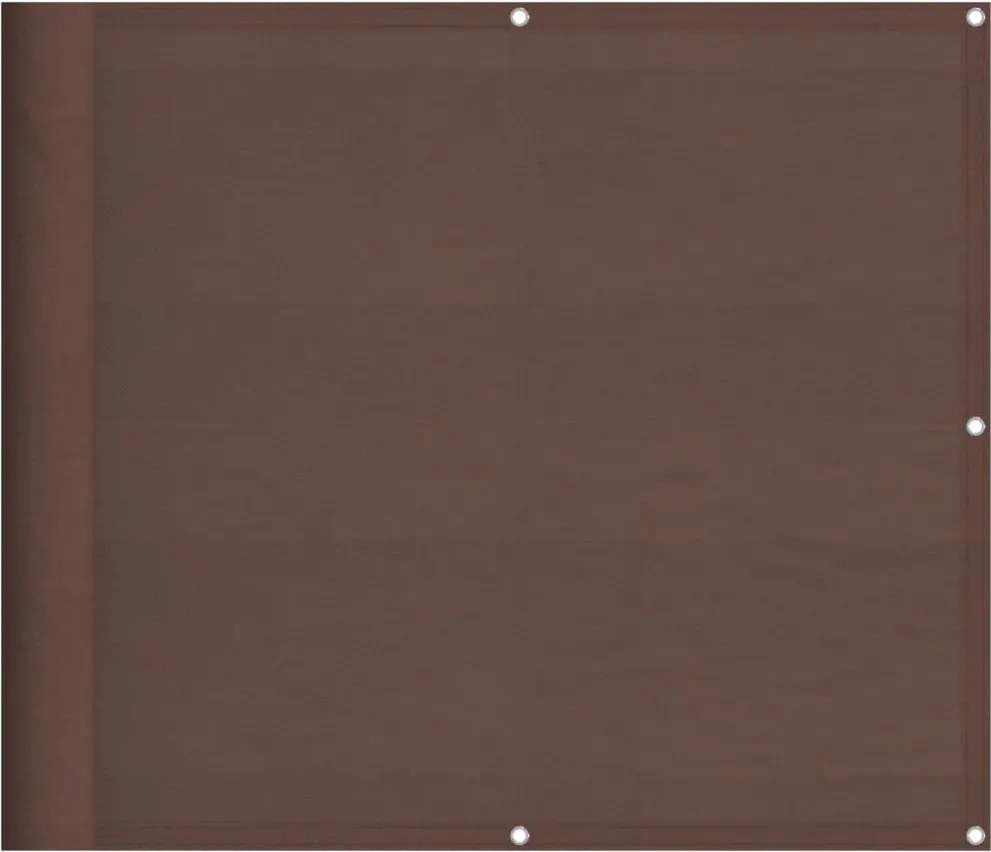 vidaXL Paravan de balcon, maro, 90x800 cm, 100% poliester oxford