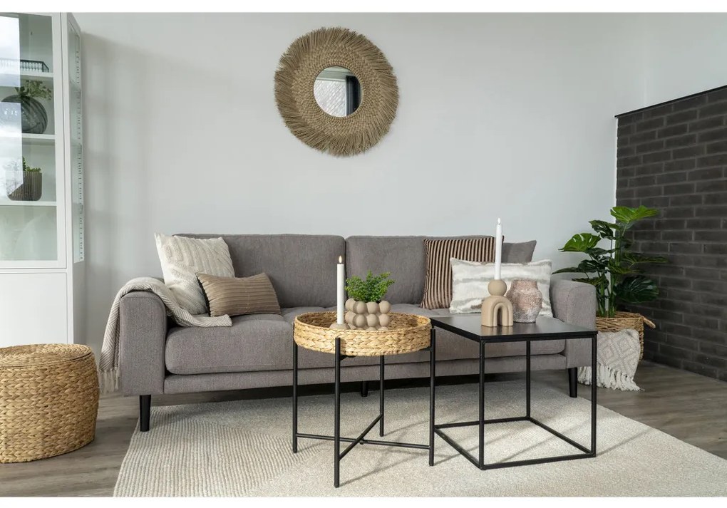 Vas de flori, ceramică, maro, 13,5x13,5x13 cm