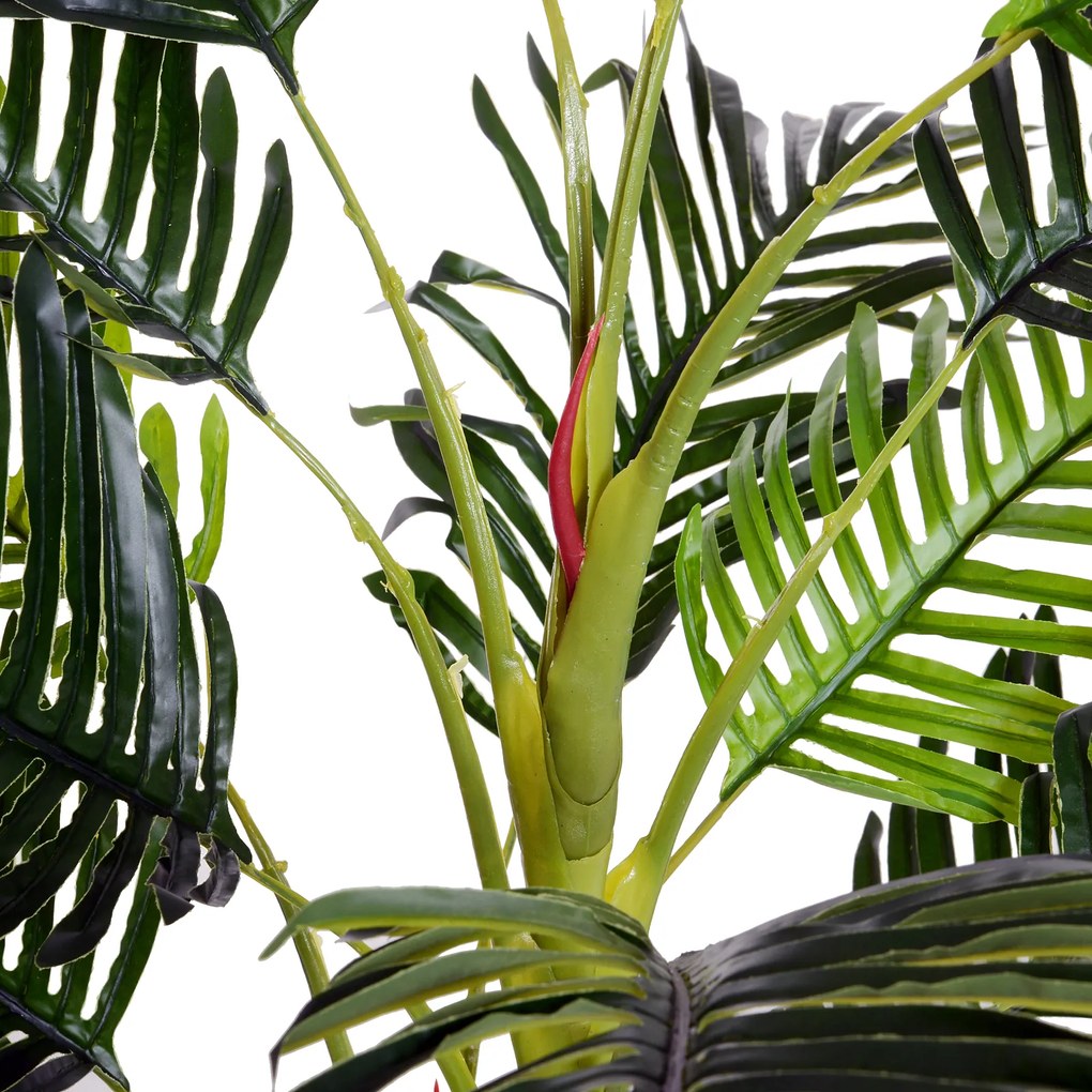 Palmier Artificial in Ghiveci de 150cm Outsunny, Planta Artificiala pentru Decor Casa, Birou, Interior si Exterior | Aosom RO