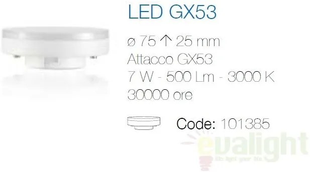 Bec LED GX53 7W 101385