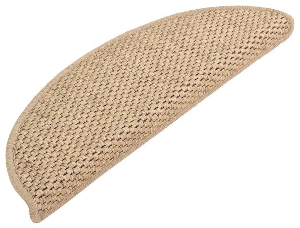 Covorase scari autoadezive 15 buc. nisipiu 56x20cm aspect sisal 15, Nisip, 56 x 20 cm