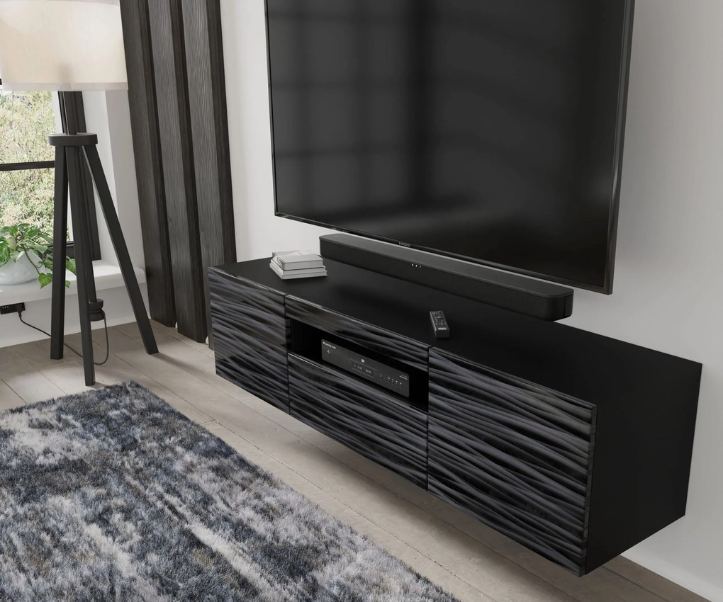 Masă TV Aurora 150 (sahara Negru). 1124865