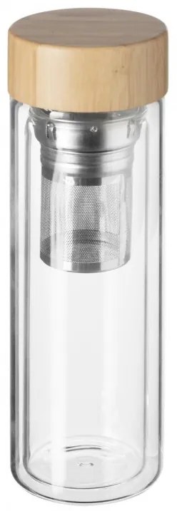 Recipient infuzor ceai Nomade, sticla borosilicata, 400 ml, 7.3 x 23 cm