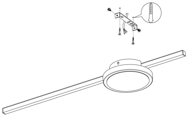 Plafonieră LED SARGINTO 1xLED/6,3W/230V + 1xLED/5,4W Eglo 99608