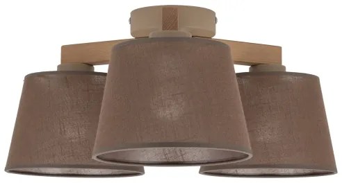 Brilagi - Lustră aplicată LATTE SABIA 3xE27/15W/230V pin/maro