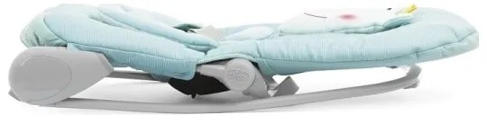 Chicco - Șezlong BALLOON Froggy pentru bebeluși, cu vibrații și melodii, 2xAA + 1xLR20, albastru