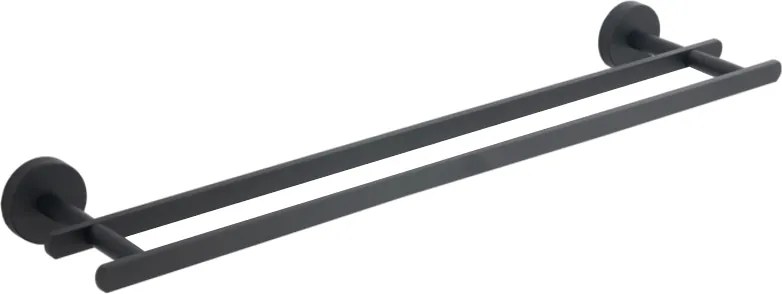 Mexen Loft cuier dublu pentru prosoape, negru - 7012625-70