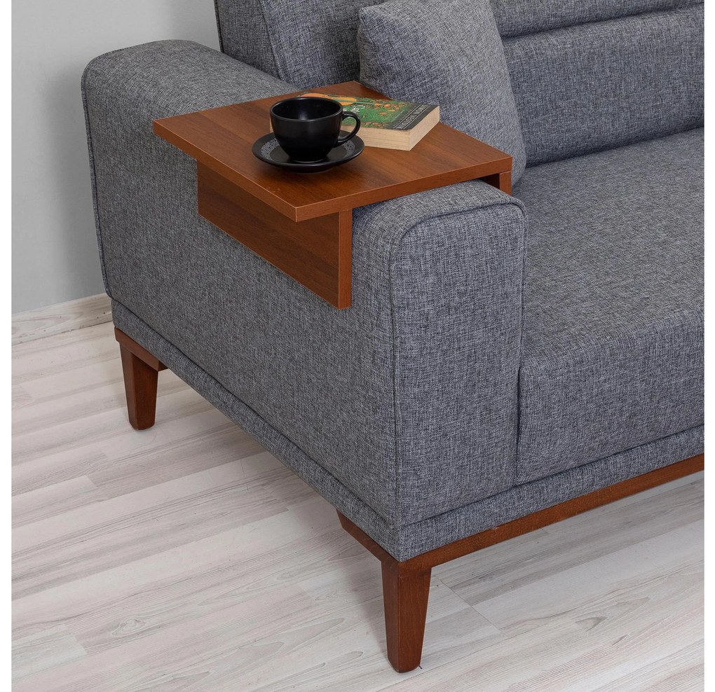 Set canapea fotoliu Lesan (Gri închis). 1101695