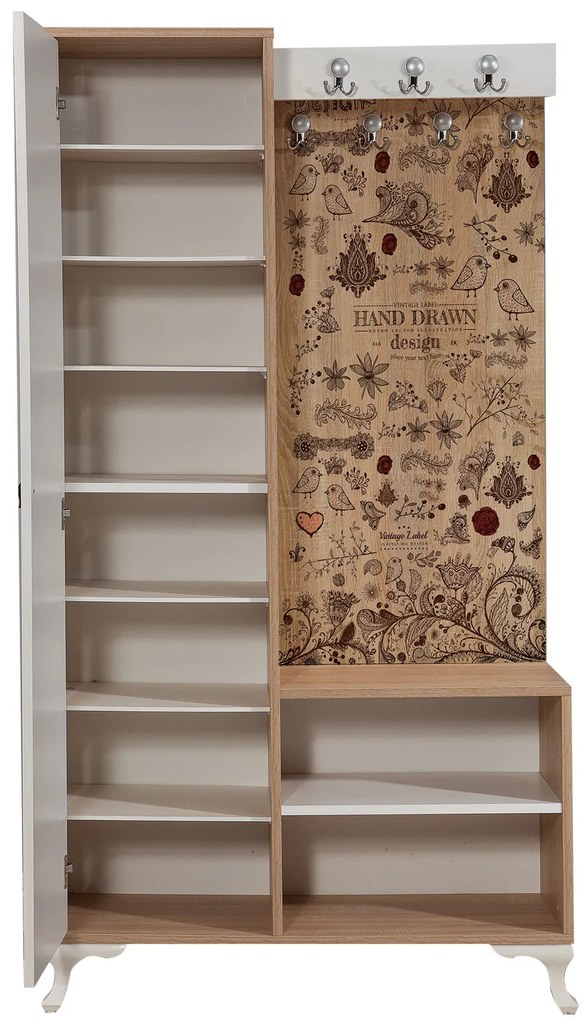 Mobilier hol Ivonne 731 (Stejar sonoma). 1088629