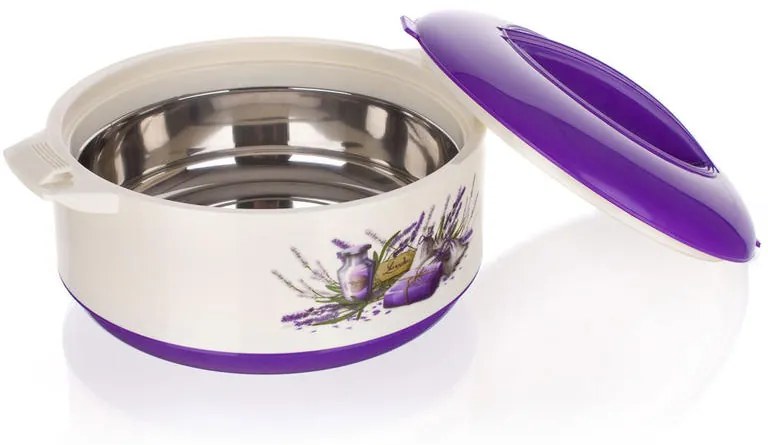 Bol termo cu capac BANQUET Lavender 1,5 l