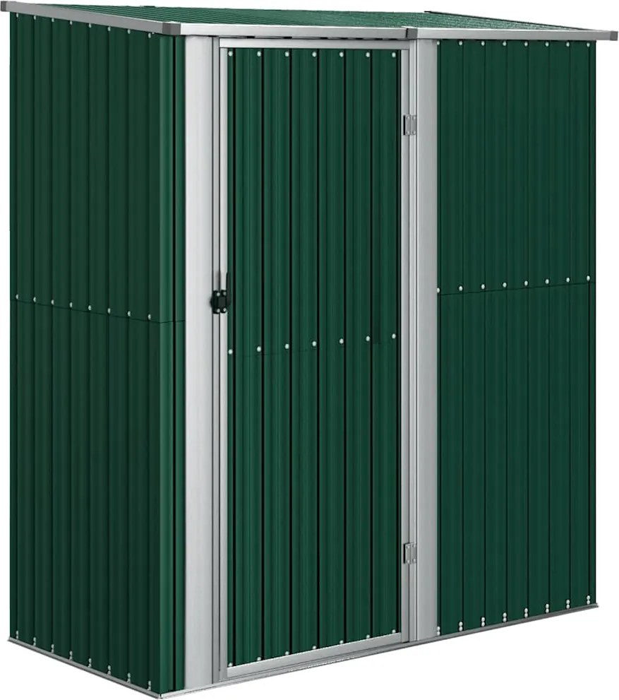 vidaXL Șopron de grădină verde, 180,5x97x209,5 cm, oțel galvanizat